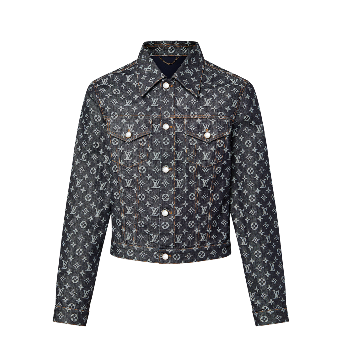 Louis Vuitton ダークグレー ジャケット Damier Jacquard Zip-Through Bomber - Ready-to-Wear | LOUIS VUITTON